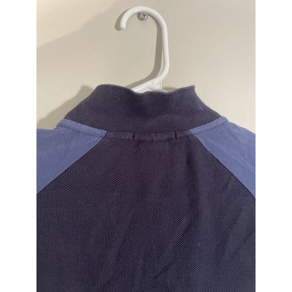 Mens Scotch & Soda Coffee Helps Navy & Blue Collard Polo Shirt Size L Cotton - Picture 9 of 12